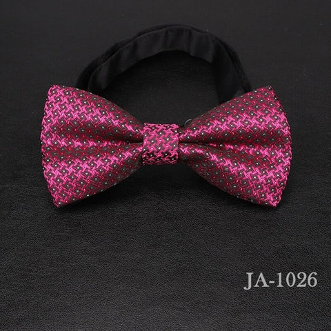 luxur bow tie men Jacquard Woven 100% Silk Solid Polka Dots Stripe Yellow Navy Blue red wedding gift butterfly black Boys bowtie