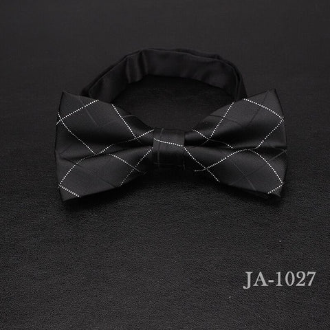 luxur bow tie men Jacquard Woven 100% Silk Solid Polka Dots Stripe Yellow Navy Blue red wedding gift butterfly black Boys bowtie