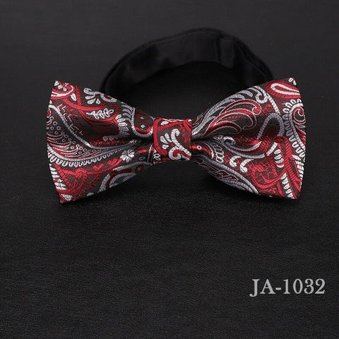 luxur bow tie men Jacquard Woven 100% Silk Solid Polka Dots Stripe Yellow Navy Blue red wedding gift butterfly black Boys bowtie