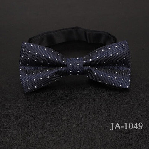 luxur bow tie men Jacquard Woven 100% Silk Solid Polka Dots Stripe Yellow Navy Blue red wedding gift butterfly black Boys bowtie