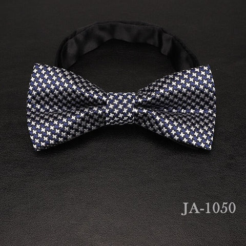 luxur bow tie men Jacquard Woven 100% Silk Solid Polka Dots Stripe Yellow Navy Blue red wedding gift butterfly black Boys bowtie