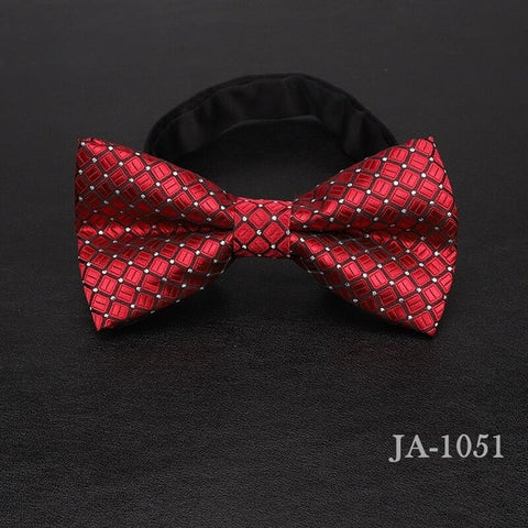 luxur bow tie men Jacquard Woven 100% Silk Solid Polka Dots Stripe Yellow Navy Blue red wedding gift butterfly black Boys bowtie