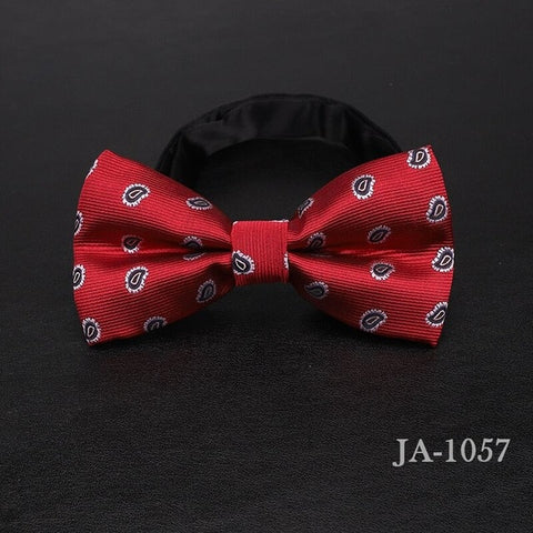 luxur bow tie men Jacquard Woven 100% Silk Solid Polka Dots Stripe Yellow Navy Blue red wedding gift butterfly black Boys bowtie