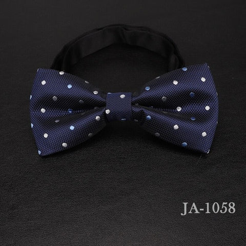 luxur bow tie men Jacquard Woven 100% Silk Solid Polka Dots Stripe Yellow Navy Blue red wedding gift butterfly black Boys bowtie