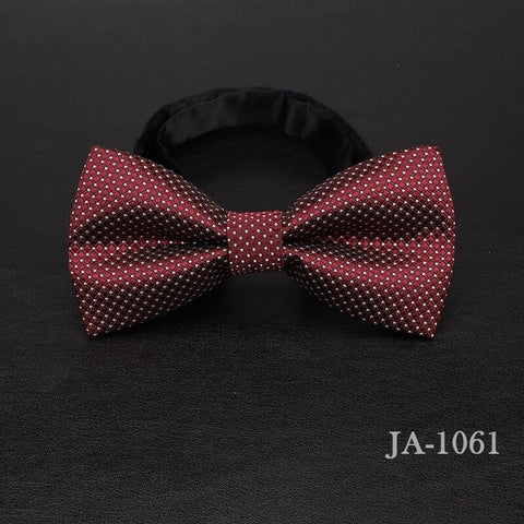 luxur bow tie men Jacquard Woven 100% Silk Solid Polka Dots Stripe Yellow Navy Blue red wedding gift butterfly black Boys bowtie