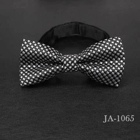 luxur bow tie men Jacquard Woven 100% Silk Solid Polka Dots Stripe Yellow Navy Blue red wedding gift butterfly black Boys bowtie