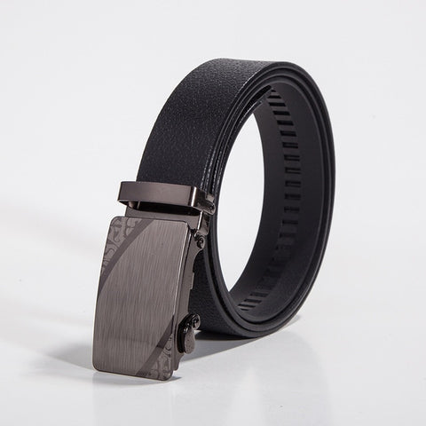 Business men's belt automatic buckle men's belt casual fashion conference formal dinner belt style trend