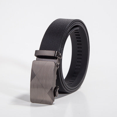 Business men's belt automatic buckle men's belt casual fashion conference formal dinner belt style trend