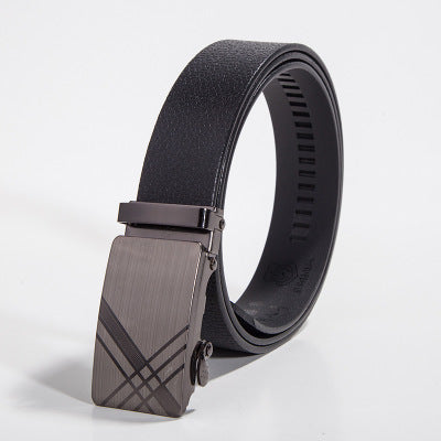 Business men's belt automatic buckle men's belt casual fashion conference formal dinner belt style trend