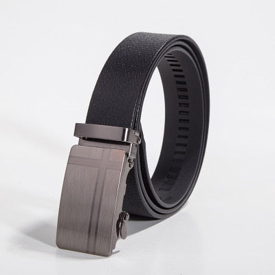 Business men's belt automatic buckle men's belt casual fashion conference formal dinner belt style trend