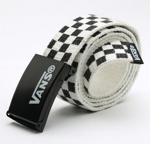 Mens Women's belt Waistband 110cm Black White Plaid Belt Canvas Checkerboard Belts Cummerbunds Canvas Waist Belts Casual Checker