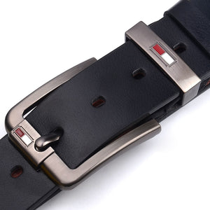 Fancy Jeans Retro Style Men's Belt Leather Belt Men High Quality Leather Male Strap Luxury Pin Buckle Cintos Masculinos