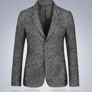 Autumn new men's casual suit young men woolen coats single-breasted suits men's korean jacket men blazer slim fit grey S - 3XL