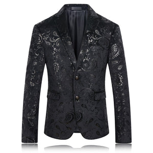 2019 New arrival autumn&winter printed Men's Blazer Casual Blazer For Men Blazer Nightclubs suit  Men Size S,M,L,XL,XXL,3XL,4XL