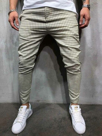 2019 Fashion Clothing Suit Many Occasion Men's Pant Summer Slim Comfortable Striped Plaid Business Pants Black White Pants