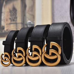 Luxury  Double G Designer Brand Belts GG Buckle Belt Brass  Real Genuine Leather Men Women Belt High Quality