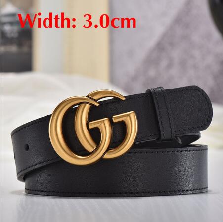 Luxury  Double G Designer Brand Belts GG Buckle Belt Brass  Real Genuine Leather Men Women Belt High Quality