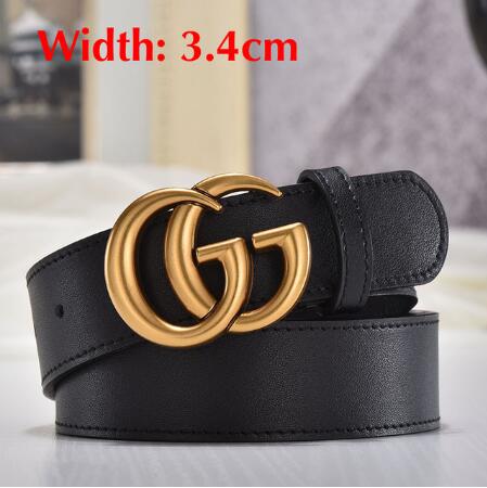 Luxury  Double G Designer Brand Belts GG Buckle Belt Brass  Real Genuine Leather Men Women Belt High Quality