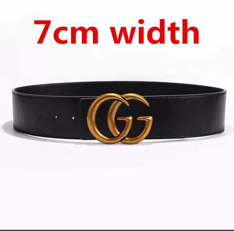 Luxury  Double G Designer Brand Belts GG Buckle Belt Brass  Real Genuine Leather Men Women Belt High Quality