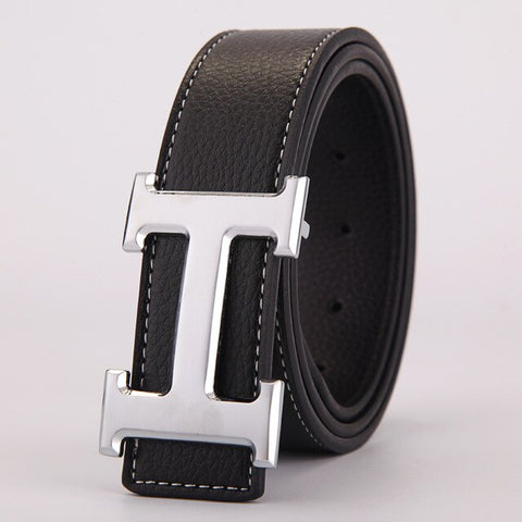 Brand H Belt Luxury Designer High Quality Classic H Buckle Real Genuine Leather Men Women Belt