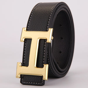 Brand H Belt Luxury Designer High Quality Classic H Buckle Real Genuine Leather Men Women Belt