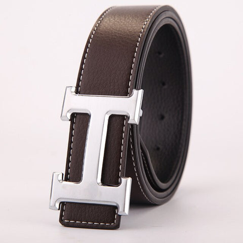 Brand H Belt Luxury Designer High Quality Classic H Buckle Real Genuine Leather Men Women Belt