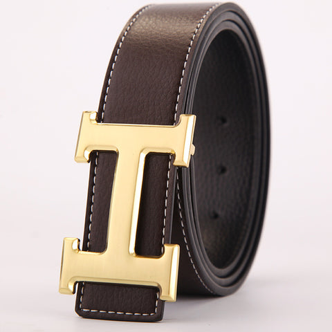 Brand H Belt Luxury Designer High Quality Classic H Buckle Real Genuine Leather Men Women Belt