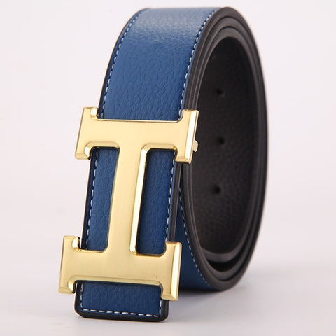 Brand H Belt Luxury Designer High Quality Classic H Buckle Real Genuine Leather Men Women Belt