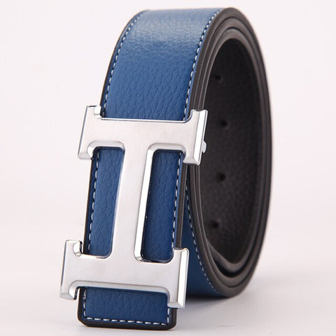 Brand H Belt Luxury Designer High Quality Classic H Buckle Real Genuine Leather Men Women Belt