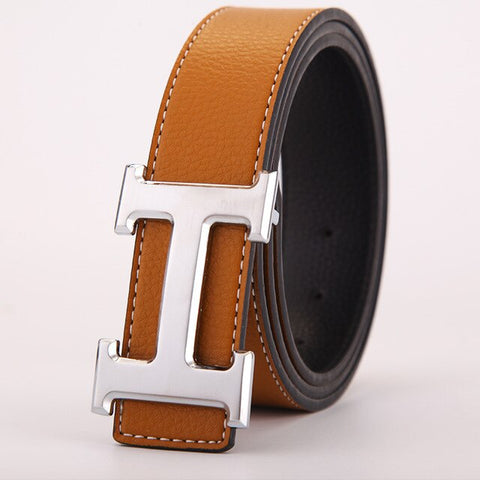 Brand H Belt Luxury Designer High Quality Classic H Buckle Real Genuine Leather Men Women Belt