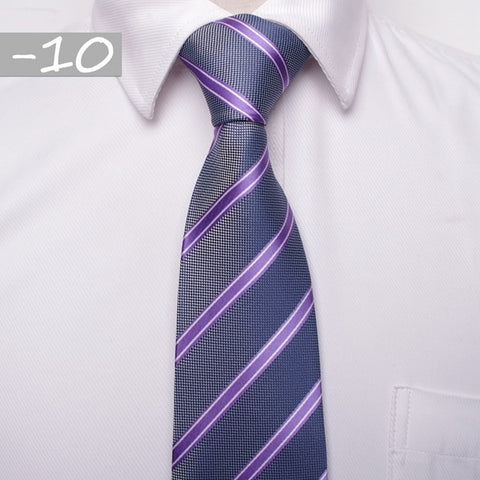 classic men business formal wedding tie 8cm stripe neck tie fashion shirt dress accessories