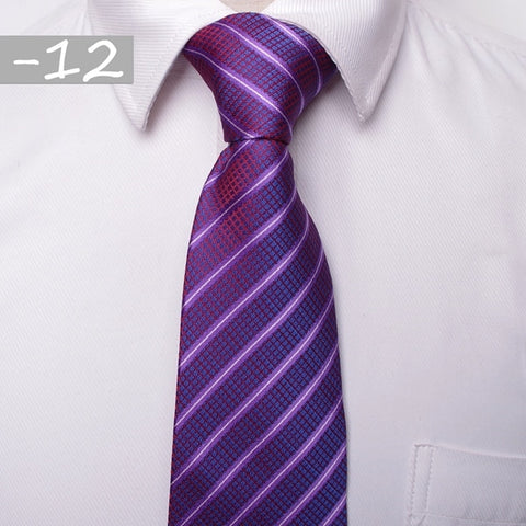 classic men business formal wedding tie 8cm stripe neck tie fashion shirt dress accessories