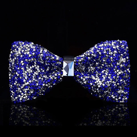 New bow tie crystal bling butterfly knot  for men wedding banquet feast club party bridegroom shinning