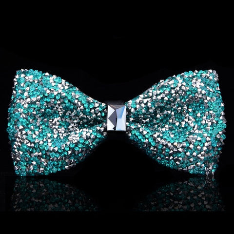 New bow tie crystal bling butterfly knot  for men wedding banquet feast club party bridegroom shinning