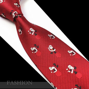 RBOCOTT Red Christmas Tie 7cm Snowman Ties For Christmas Day Men's Blue & Green Christmas Tree Necktie Santa Claus Neck Tie Slim