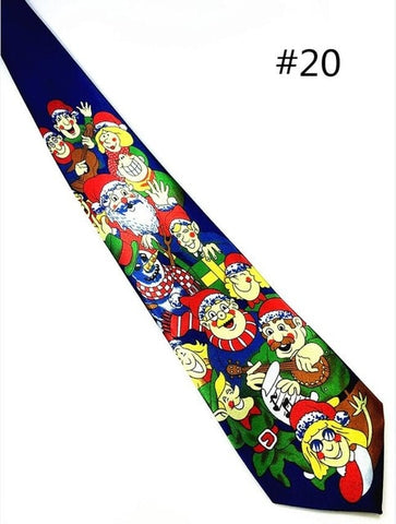 GUSLESON 2017 New Design Christmas Tie 9.5cm Style Men's Fashion Neckties Helloween Festival Tie Soft Designer Character Necktie