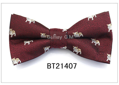 Formal Business Suit Bow Ties For Men Polyester Animal Cravats Fashion Adjustable Bowtie for Wedding Party Groom Butterfly