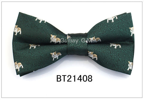 Formal Business Suit Bow Ties For Men Polyester Animal Cravats Fashion Adjustable Bowtie for Wedding Party Groom Butterfly