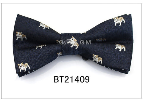 Formal Business Suit Bow Ties For Men Polyester Animal Cravats Fashion Adjustable Bowtie for Wedding Party Groom Butterfly