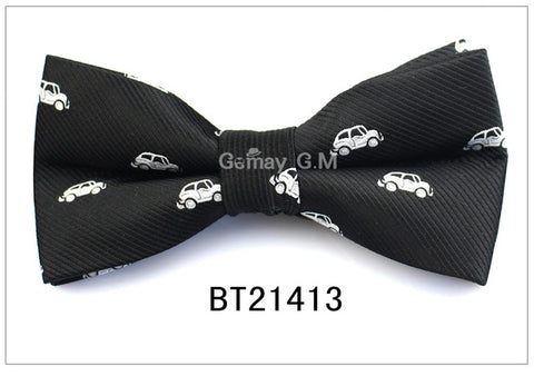 Formal Business Suit Bow Ties For Men Polyester Animal Cravats Fashion Adjustable Bowtie for Wedding Party Groom Butterfly