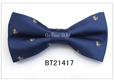 Formal Business Suit Bow Ties For Men Polyester Animal Cravats Fashion Adjustable Bowtie for Wedding Party Groom Butterfly