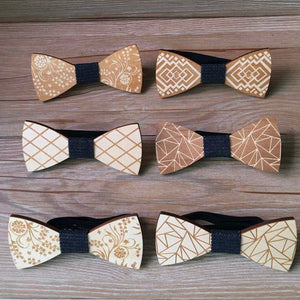 Fashion Original Wooden Bow Tiet Gentleman Groom wooden necktie Butterfly Wedding Party Bow Ties Butterfly Wooden Tie For Man