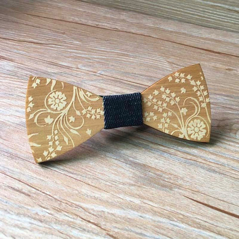 Fashion Original Wooden Bow Tiet Gentleman Groom wooden necktie Butterfly Wedding Party Bow Ties Butterfly Wooden Tie For Man