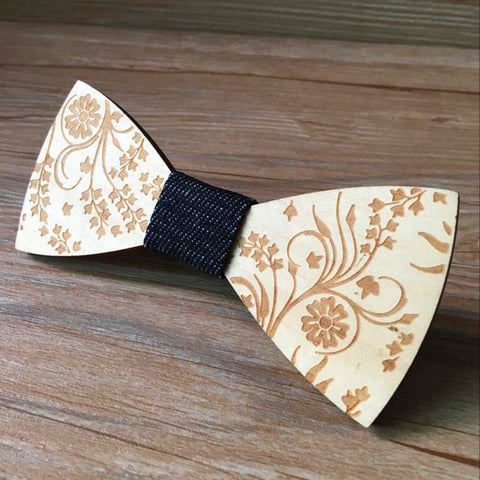 Fashion Original Wooden Bow Tiet Gentleman Groom wooden necktie Butterfly Wedding Party Bow Ties Butterfly Wooden Tie For Man