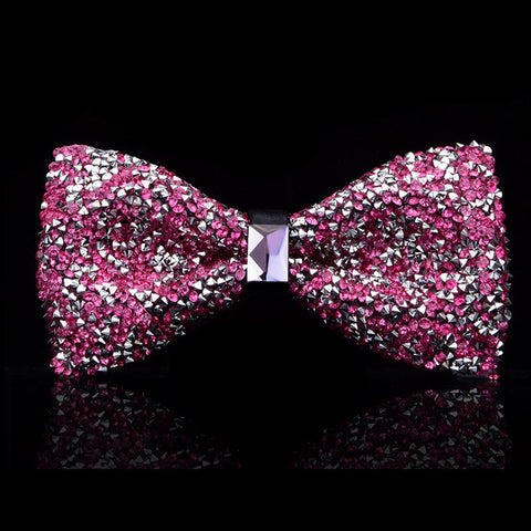 New bow tie crystal bling butterfly knot  for men wedding banquet feast club party bridegroom shinning