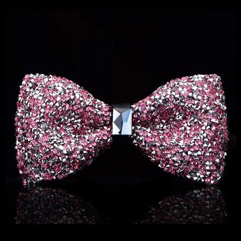 New bow tie crystal bling butterfly knot  for men wedding banquet feast club party bridegroom shinning