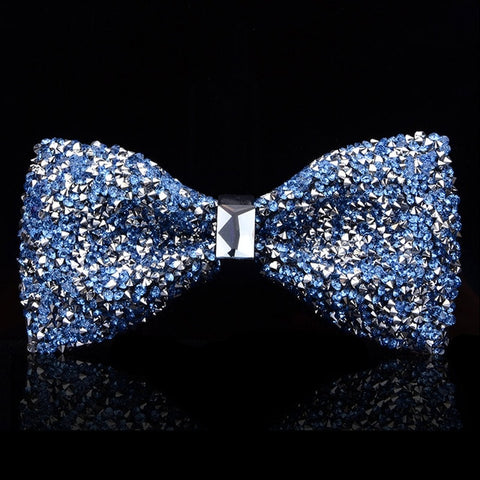 New bow tie crystal bling butterfly knot  for men wedding banquet feast club party bridegroom shinning