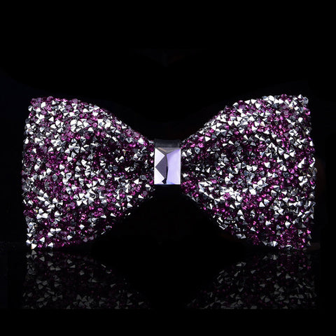 New bow tie crystal bling butterfly knot  for men wedding banquet feast club party bridegroom shinning