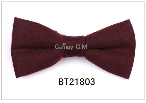 New Wool Bow Ties For Men Cravats Fashion Adjustable Woolen Bowtie for Wedding Party Groom Butterfly Adult Plaid Bowties