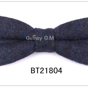 New Wool Bow Ties For Men Cravats Fashion Adjustable Woolen Bowtie for Wedding Party Groom Butterfly Adult Plaid Bowties